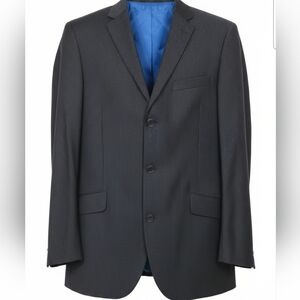 Billy London UK Pinstripe Suit Jacket 40L Slim Fit Modern Dark Academia Professi